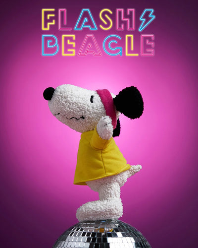 Plush PEANUTS SNOOPY  Flashbeagle 9.5"