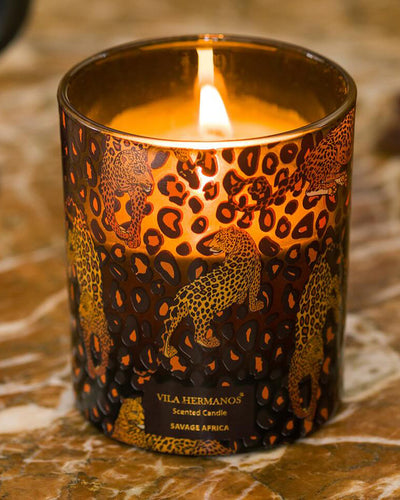 Candle in Jar JUNGLETOPIA 23oz Leopard Savage Africa