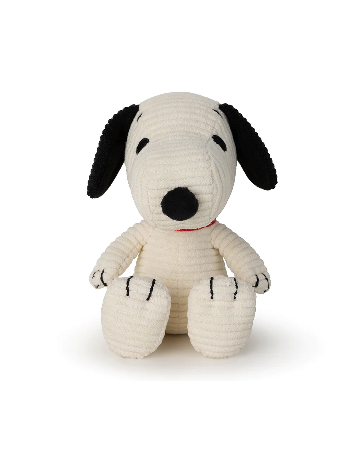 Plush PEANUTS SNOOPY Sitting Corduroy Cream in Giftbox 11
