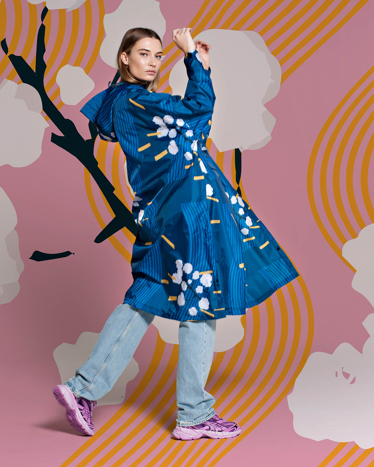 Rain Poncho Flora