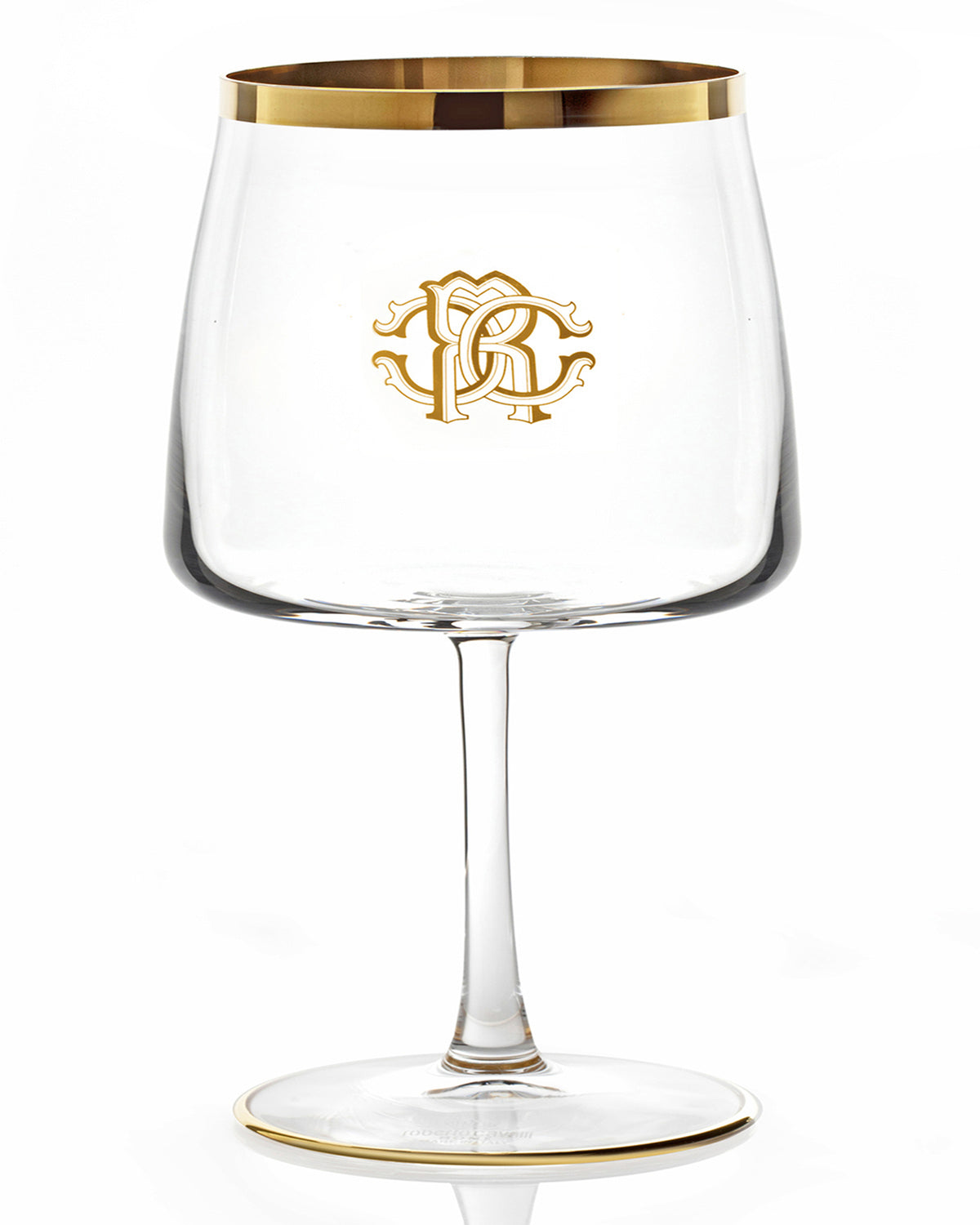 Water Goblet NEW MONOGRAM  Gold H 9", cap. 18.25 oz