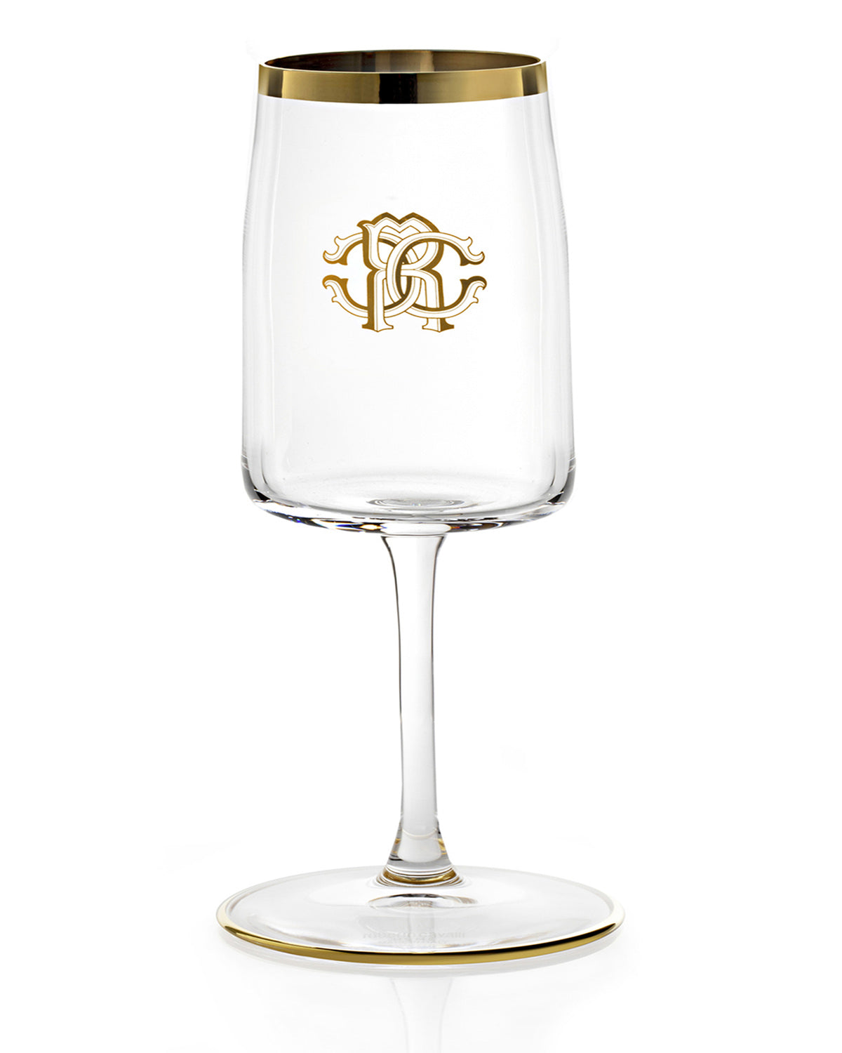 Champagne Goblet NEW MONOGRAM  Gold H 9.25", cap. 10 oz