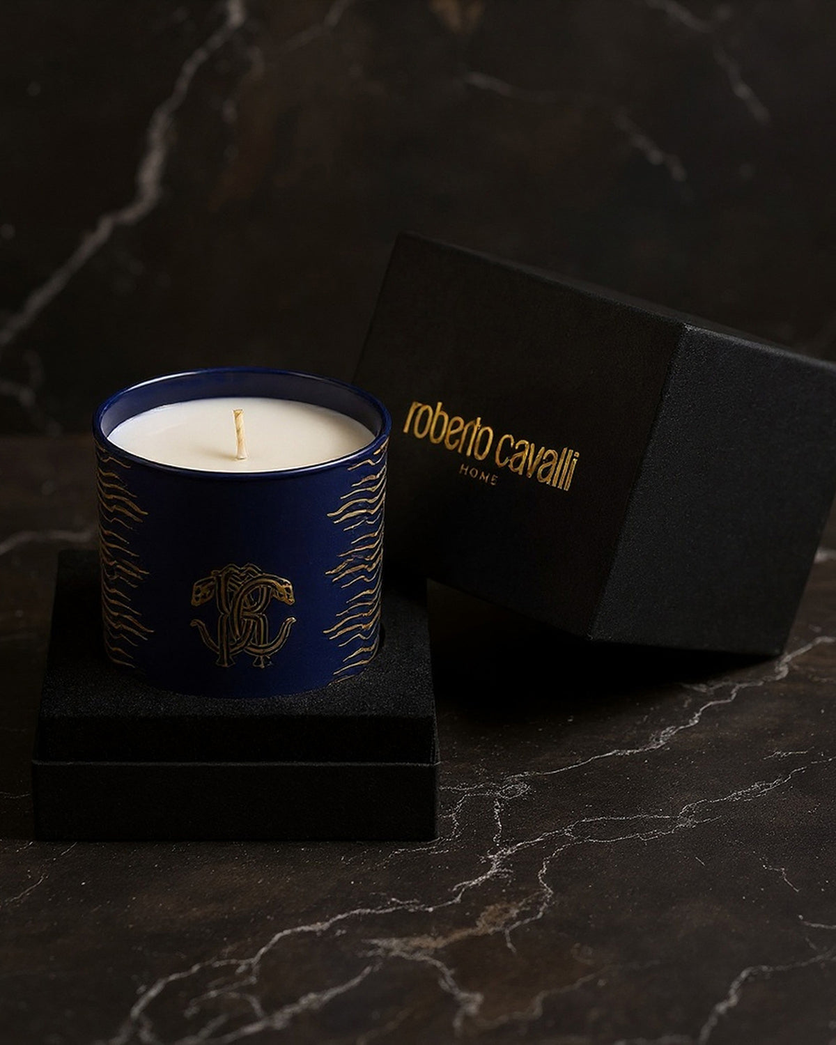 Scented Candle, DEEP OCEAN, Glass, Clear, Ø 3.27"