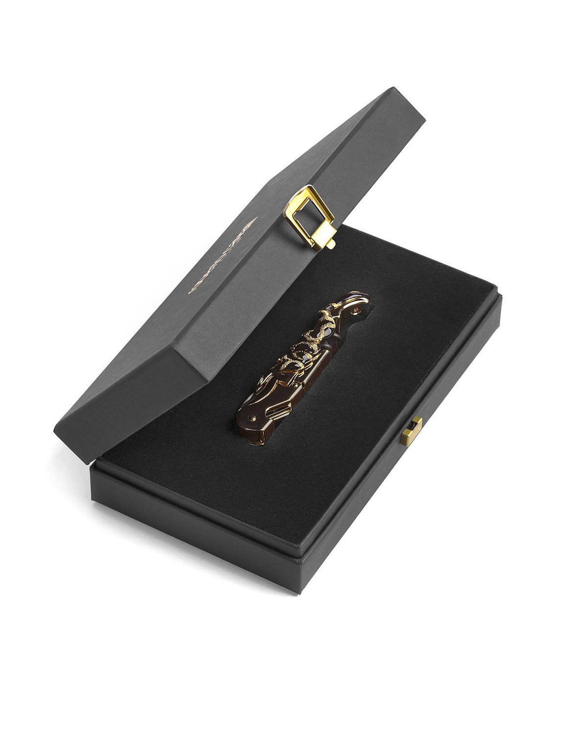 Wine Opener SNAKE Antique Gold in Luxury Box 5
