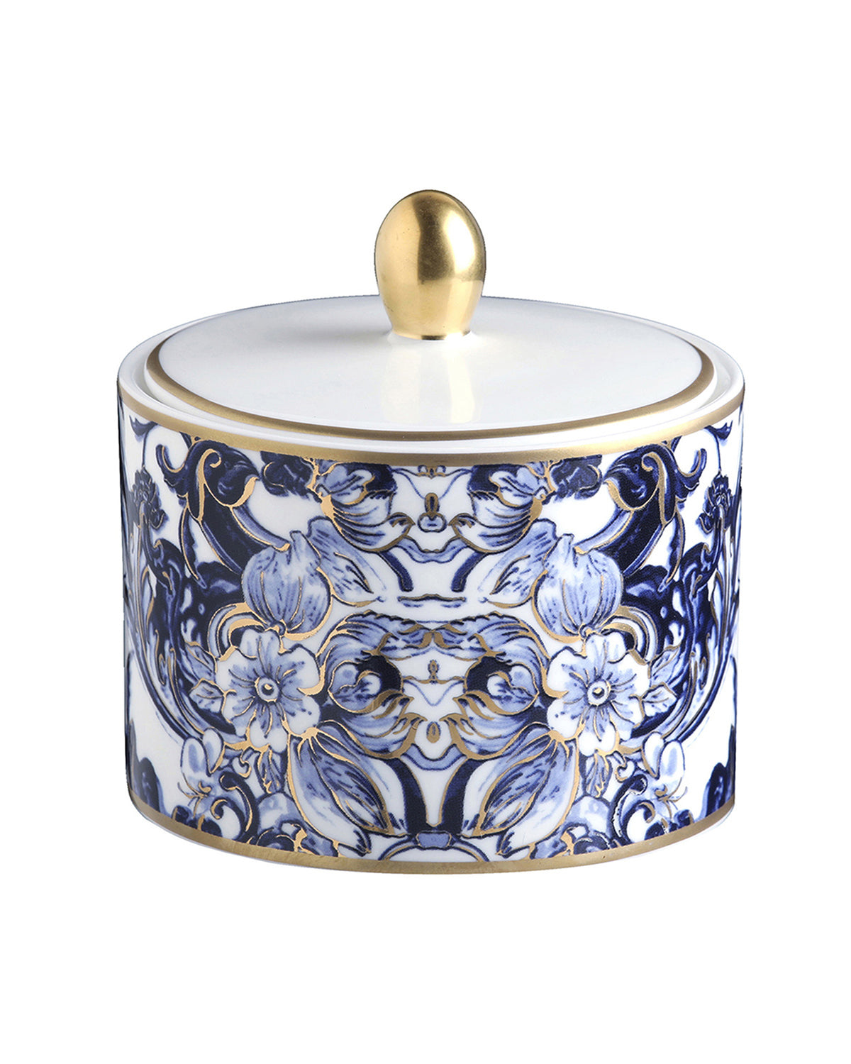Sugar Pot AZULEJOS   diam. 3.3", H 3.5"