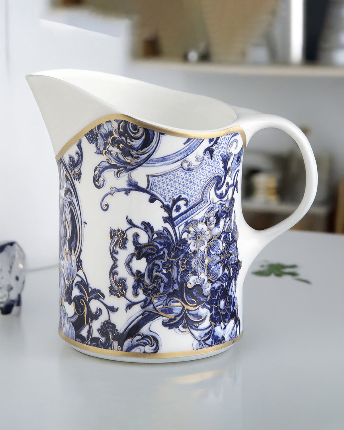 Creamer AZULEJOS   diam. 3.5", H 3.3"