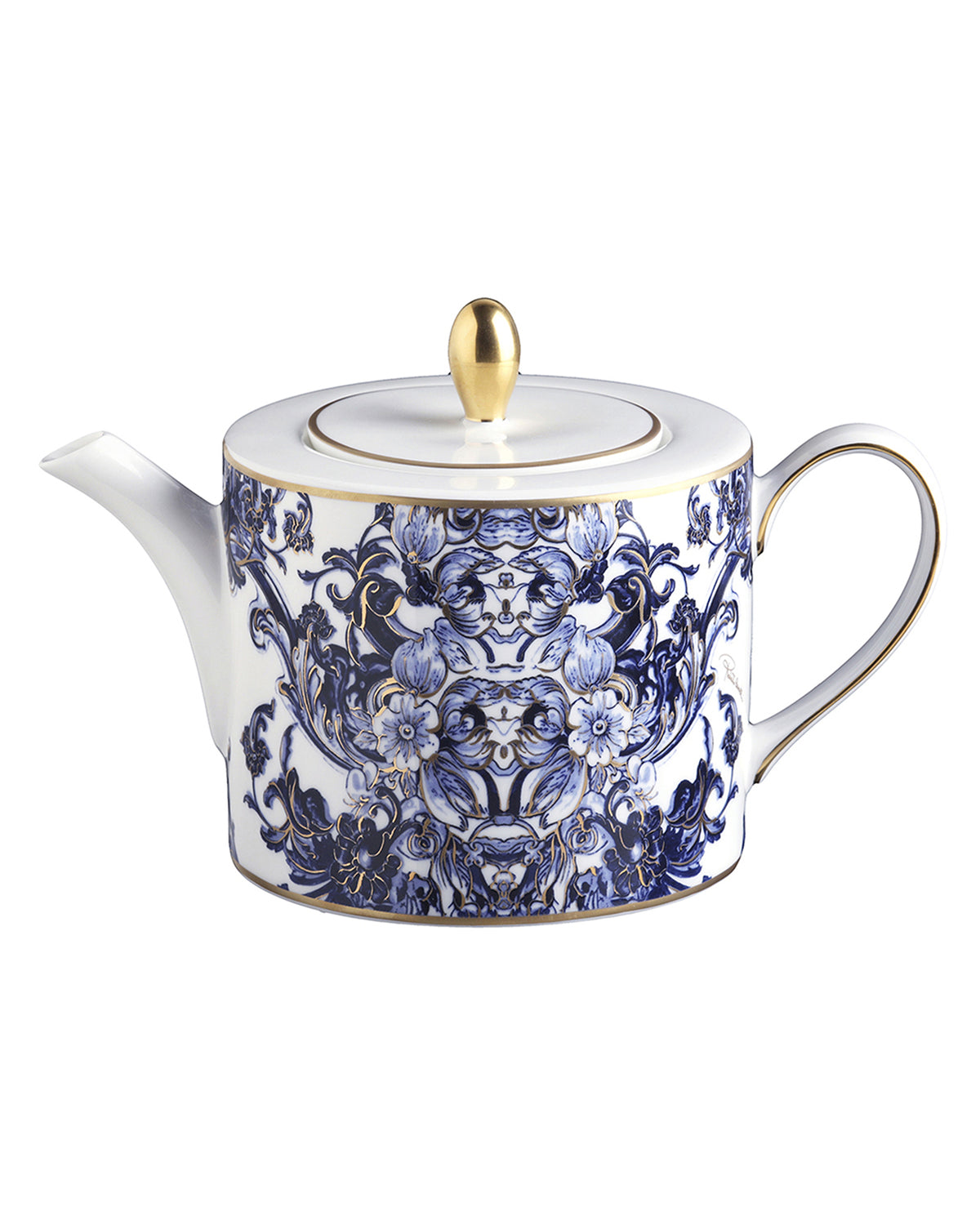 Tea Pot or Coffee Pot AZULEJOS   diam. 4.75", H 4.5"
