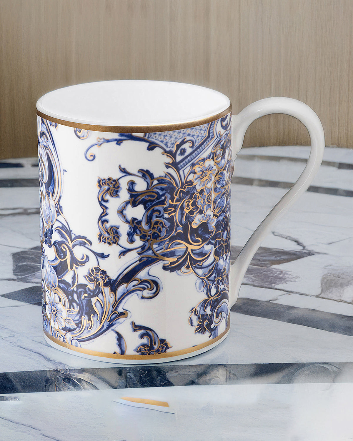 Mug Cup AZULEJOS in Luxury Box diam. 2.5", H 3.3", cap. 12.5 oz