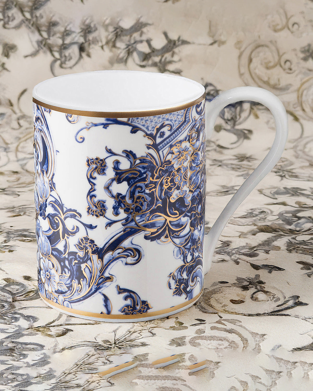 Mug Cup AZULEJOS in Luxury Box diam. 2.5", H 3.3", cap. 12.5 oz