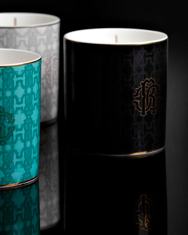 Scented Candle MONOGRAM 270gr  Gold diam. 3.3", H 3.5"