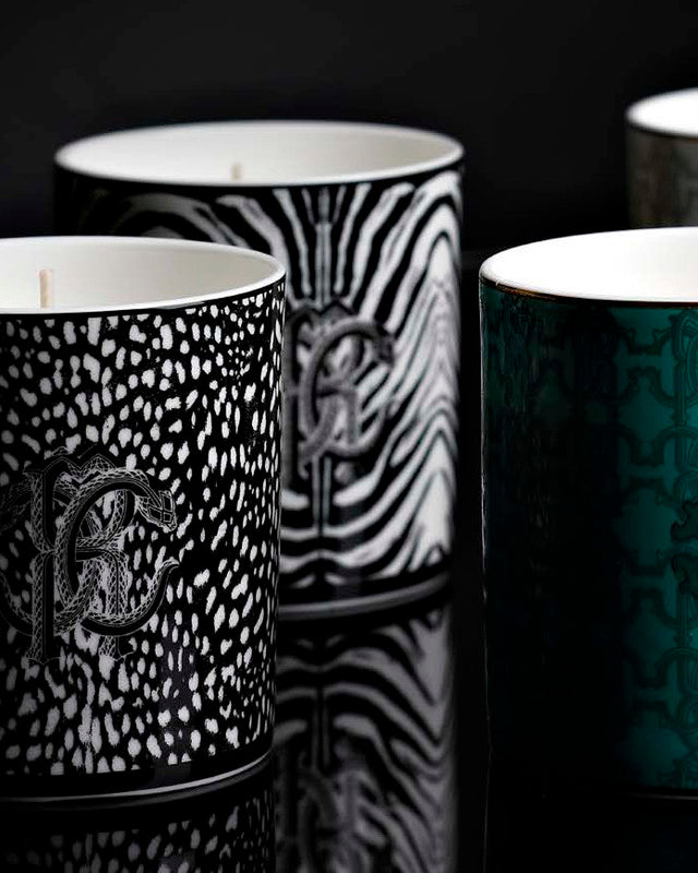 Scented Candle ZEBRA 270gr  Black diam. 3.3", H 3.5"