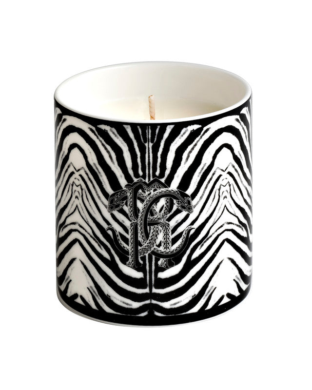 Roberto Cavalli Home Scented Candle ZEBRA 270 g  Black diam. 3.3