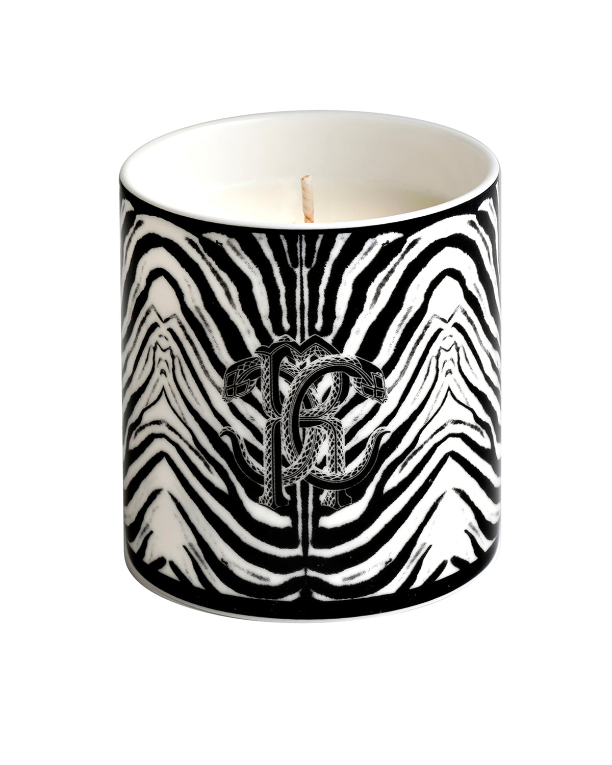 Scented Candle ZEBRA 270gr  Black diam. 3.3", H 3.5"
