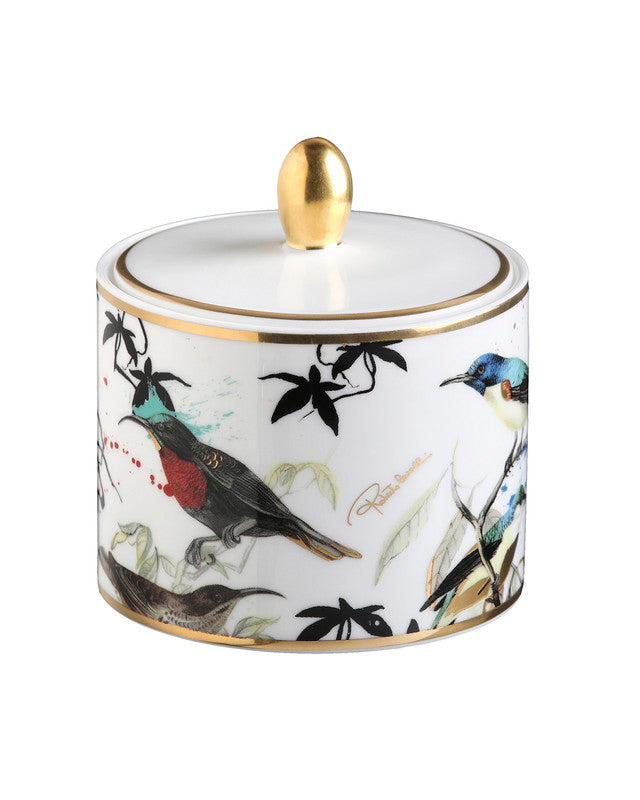 Roberto Cavalli Home Sugar Pot GARDEN'S BIRDS diam. 3.3