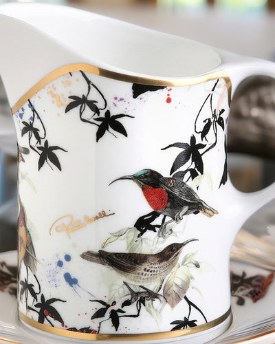 Roberto Cavalli Home Creamer GARDEN'S BIRDS diam. 3.5", H 3.3"