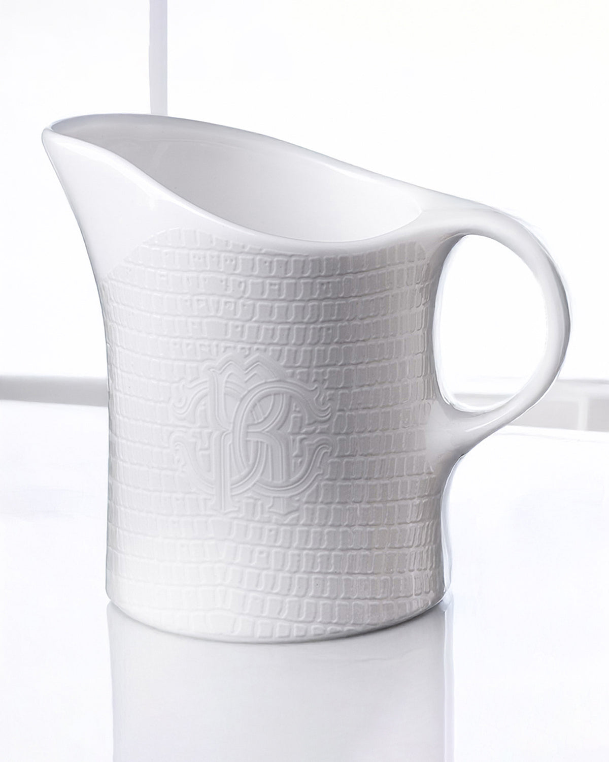 Creamer LIZARD PLATIN   diam. 3.5", H 3.3"