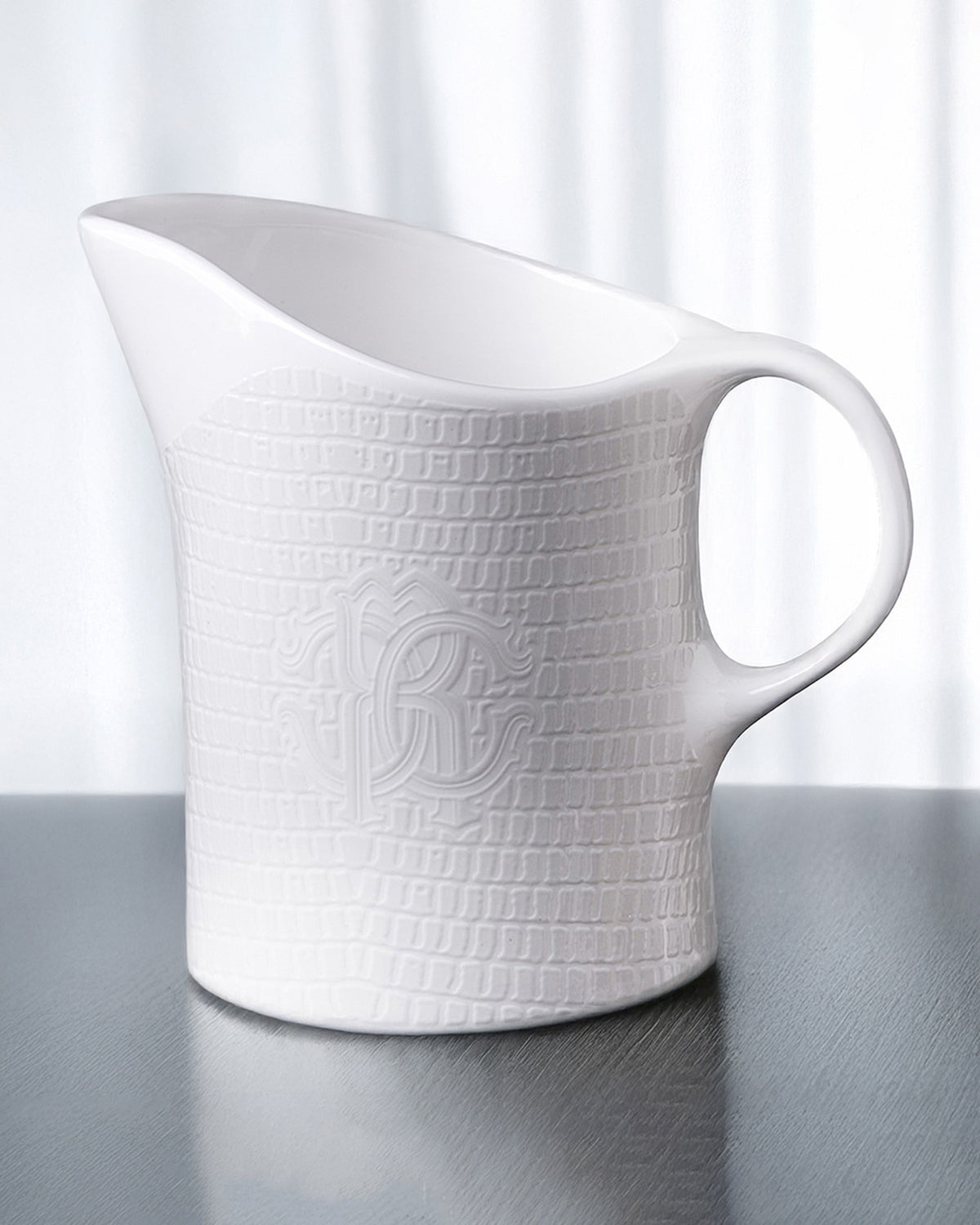 Creamer LIZARD PLATIN   diam. 3.5", H 3.3"