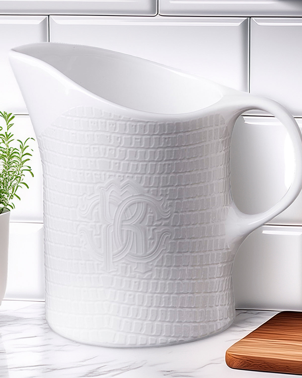 Creamer LIZARD PLATIN   diam. 3.5", H 3.3"