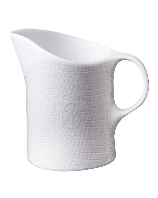 Roberto Cavalli Home Creamer LIZARD PLATIN   diam. 3.5", H 3.3"