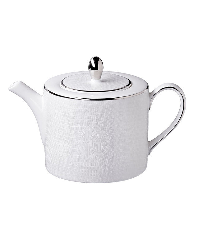 Tea Pot or Coffee Pot LIZARD PLATIN   diam. 4.75", H 4.5"