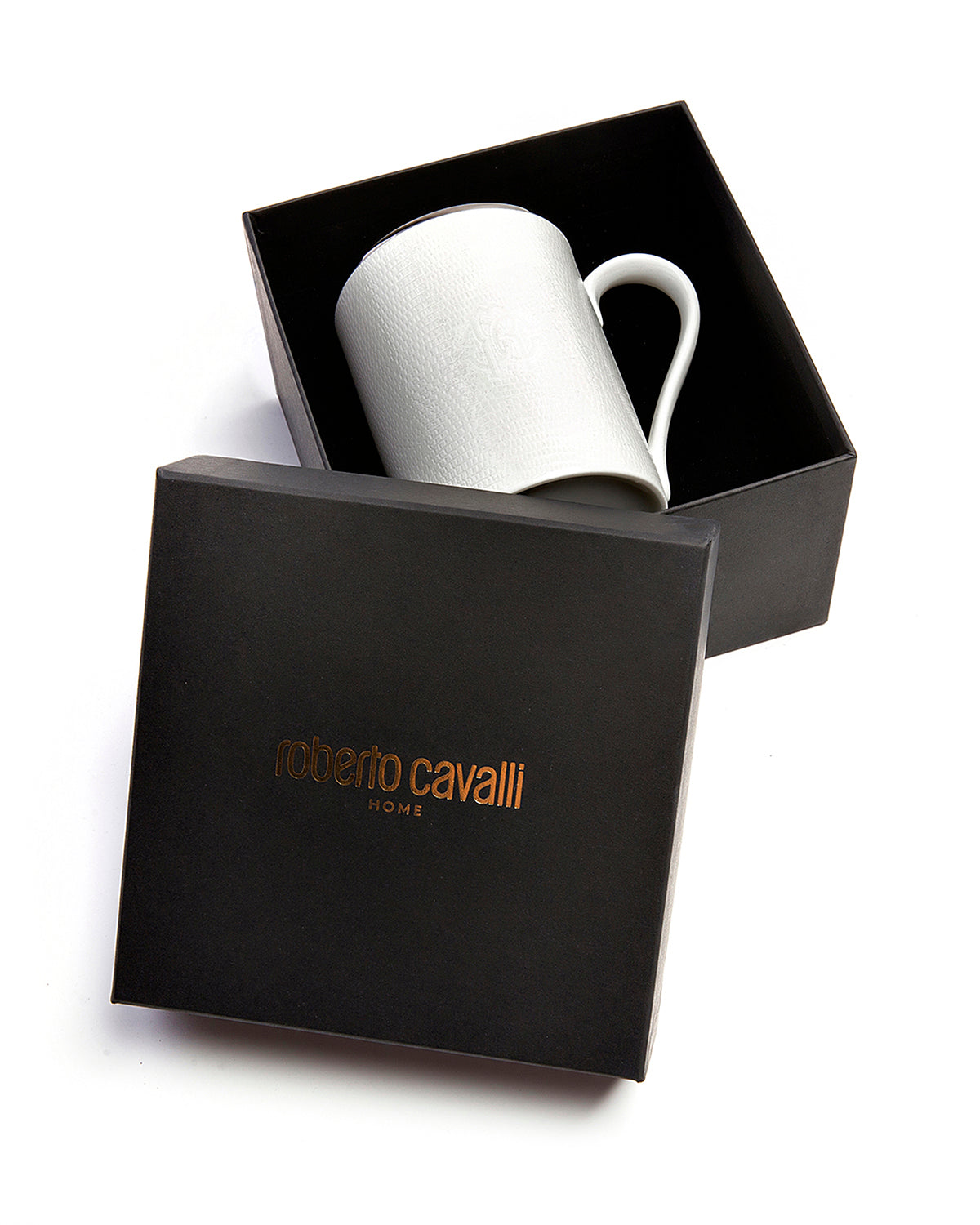 Mug Cup LIZARD PLATIN in Luxury Box diam. 2.5", H 3.3", cap. 12.5 oz