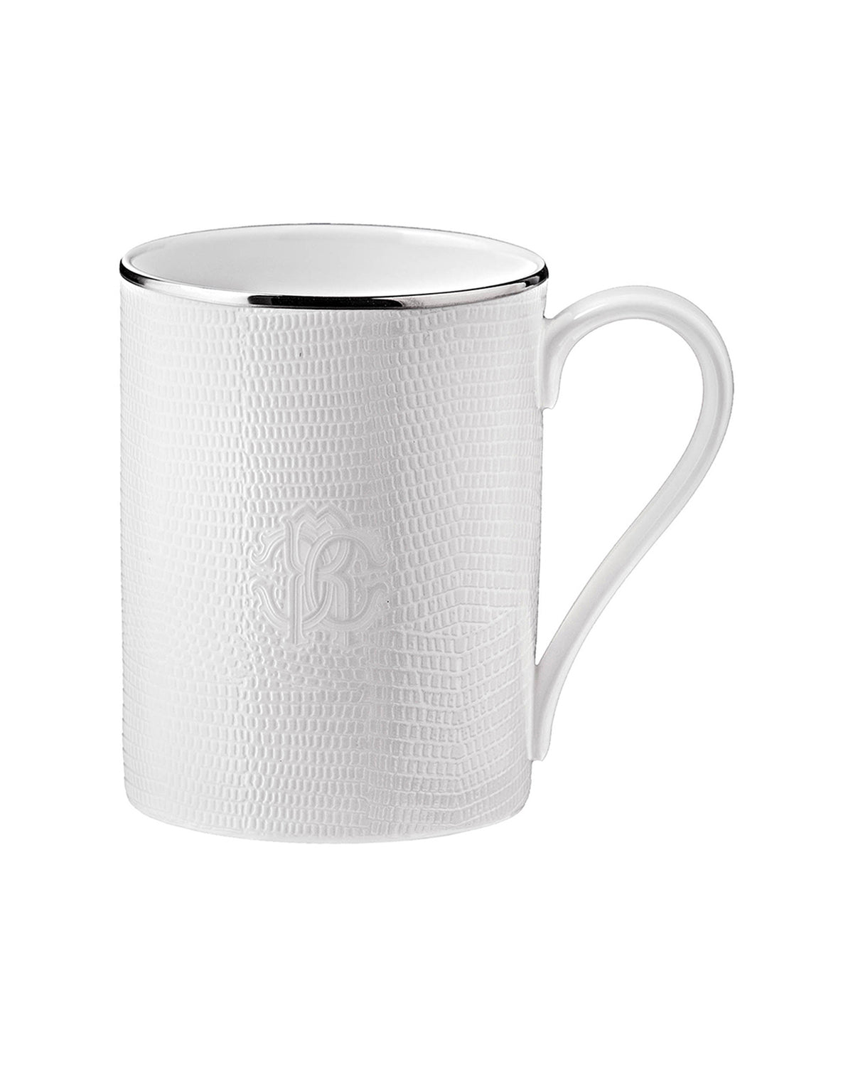 Mug Cup LIZARD PLATIN in Luxury Box diam. 2.5", H 3.3", cap. 12.5 oz
