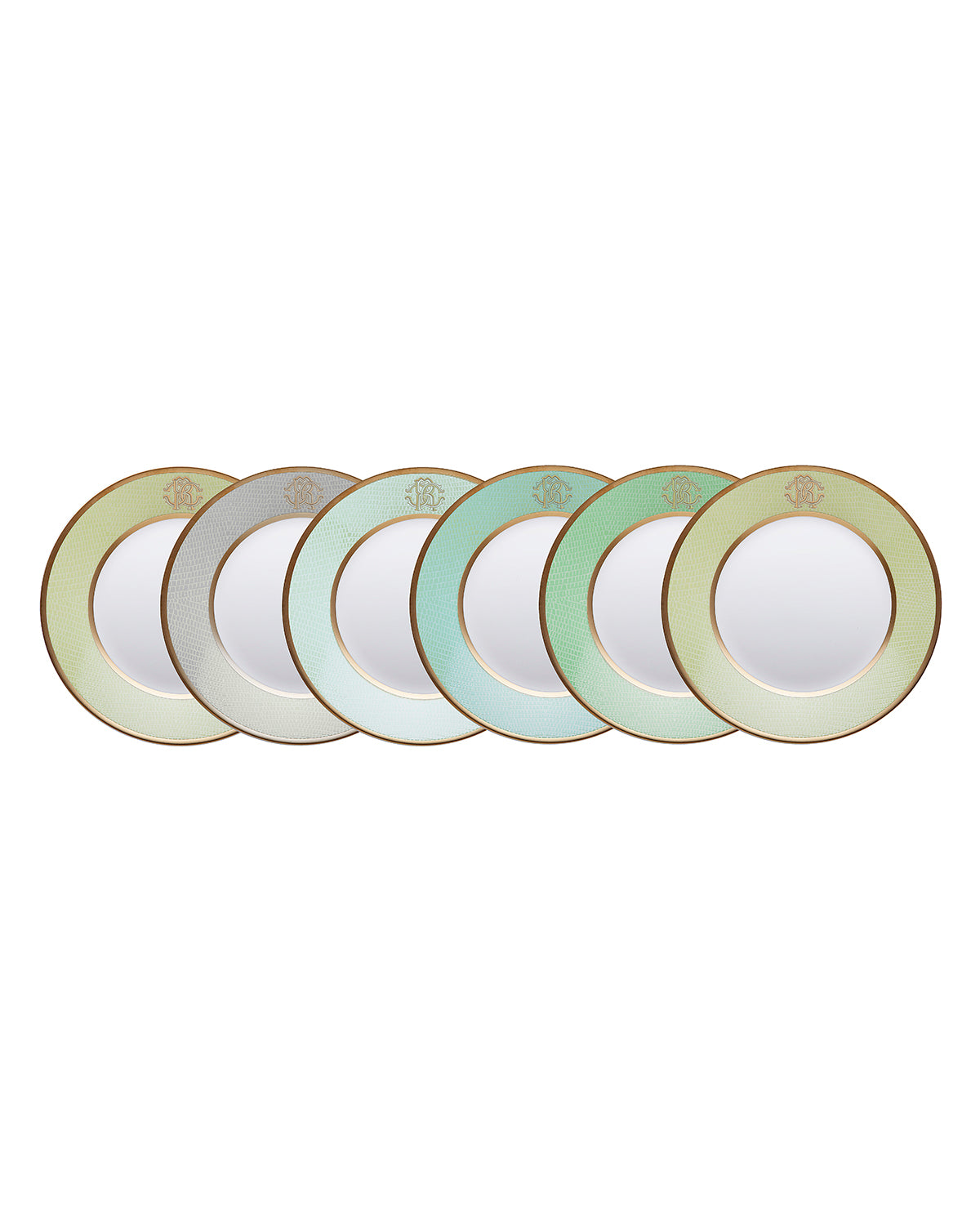 LIZZARD SUNRISE Soup Plate Set of 6