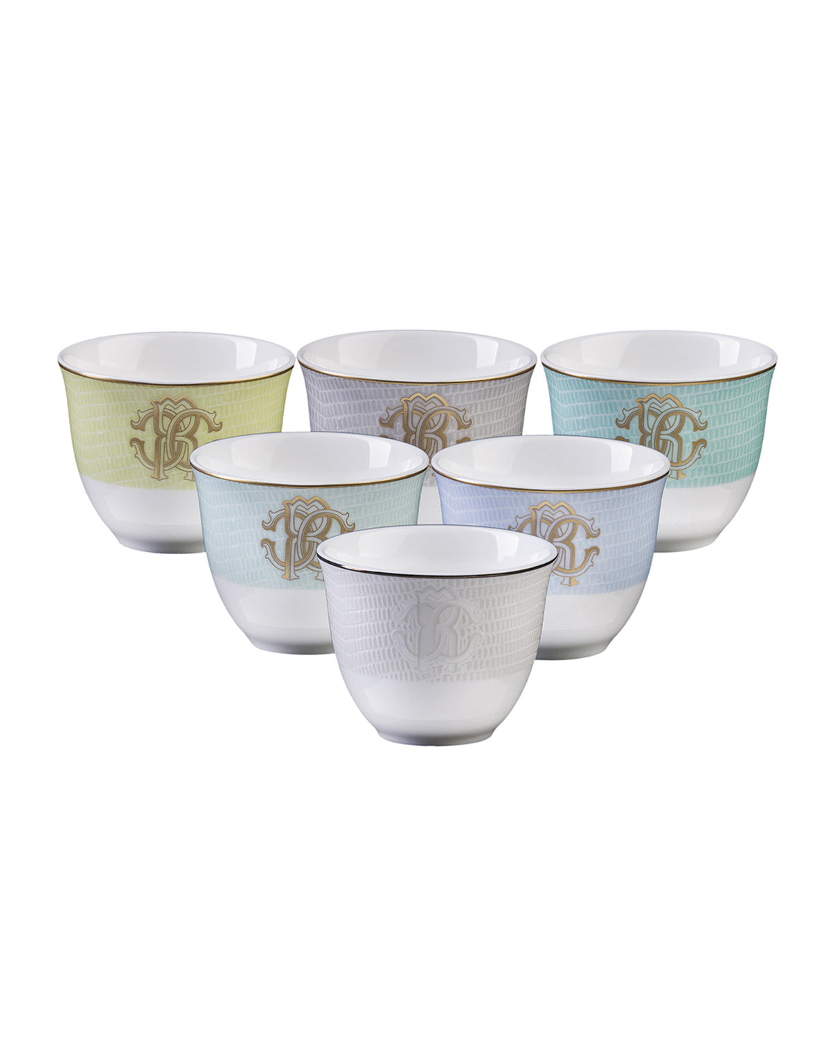 LIZZARD SUNRISE Arabic Cup Set of 6