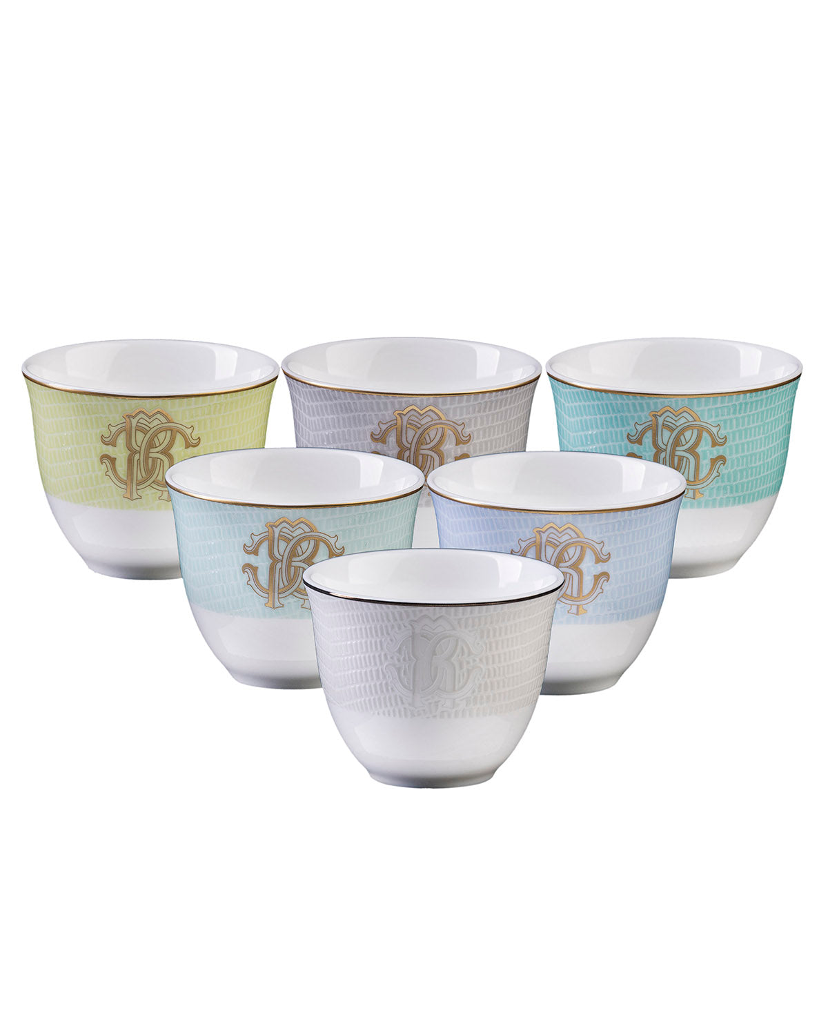 LIZZARD SUNRISE Arabic Cup Set of 6