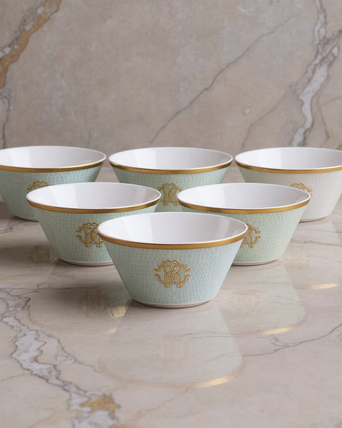 LIZZARD SUNRISE Fruit Bowl Set of 6