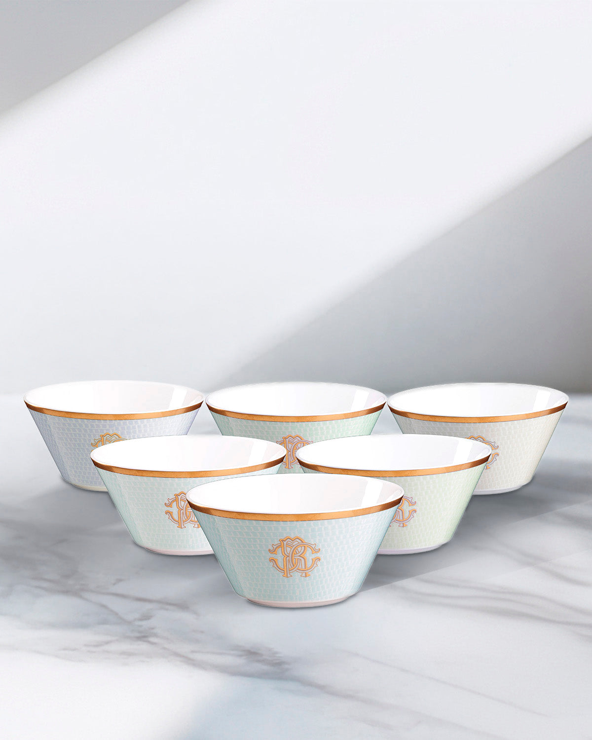 LIZZARD SUNRISE Fruit Bowl Set of 6