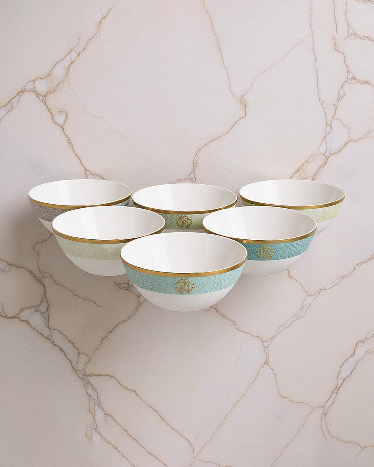 LIZZARD SUNRISE Soup Bowl Set of 6
