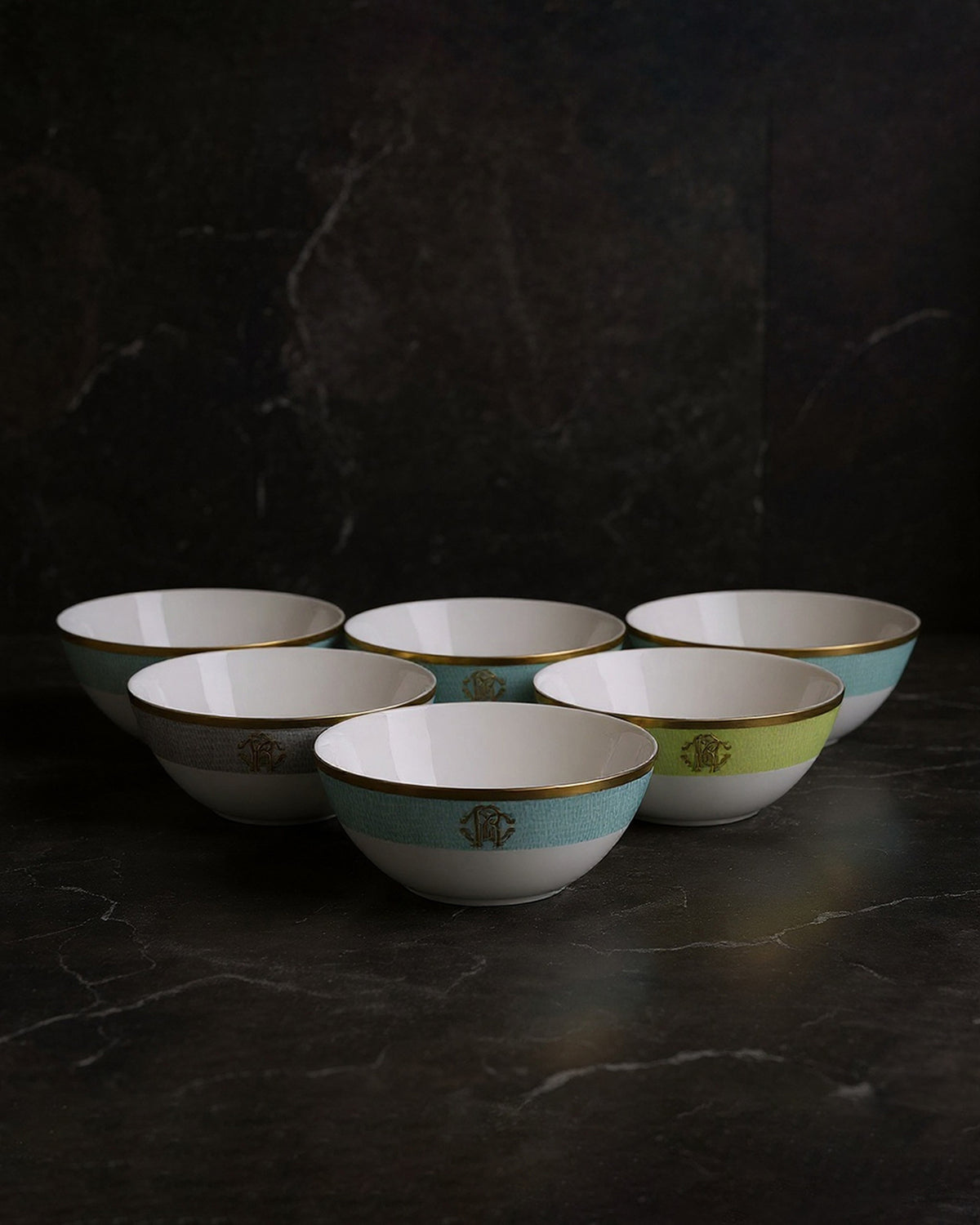 LIZZARD SUNRISE Soup Bowl Set of 6