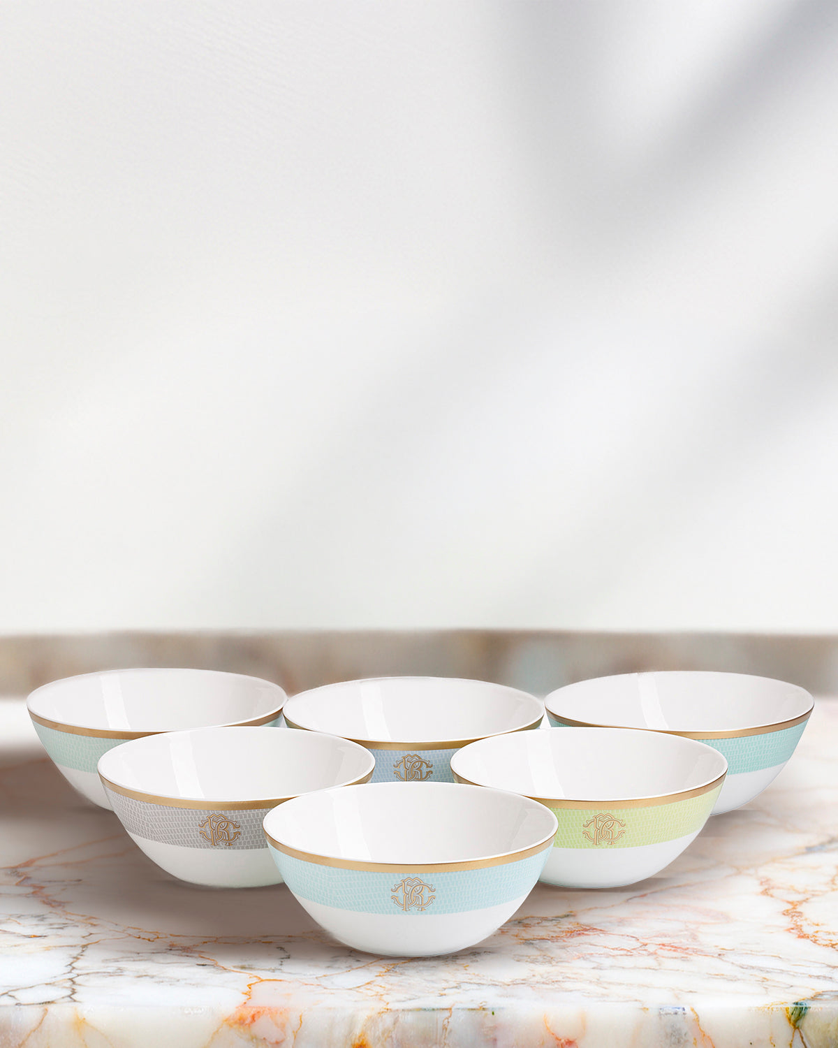 LIZZARD SUNRISE Soup Bowl Set of 6