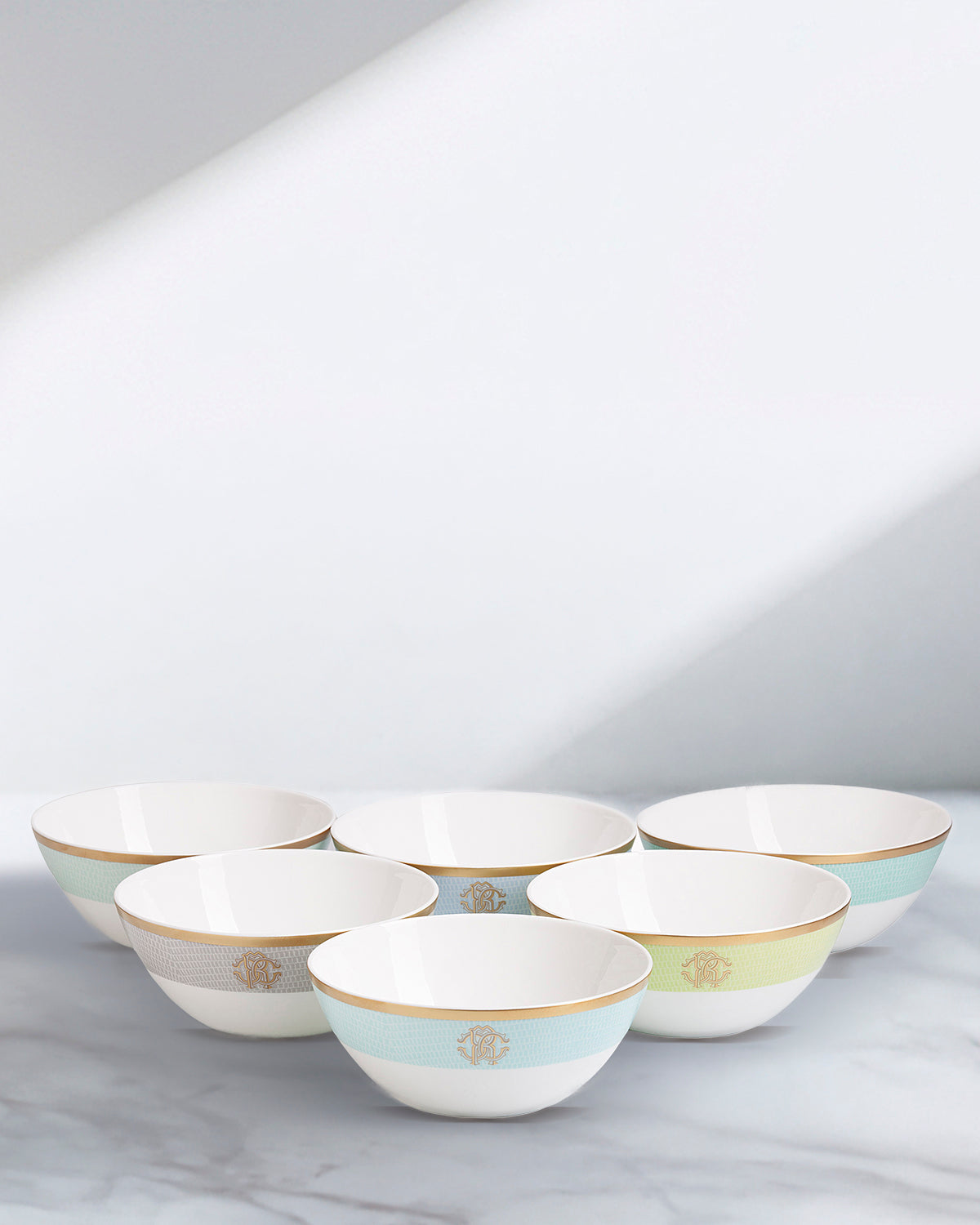LIZZARD SUNRISE Soup Bowl Set of 6