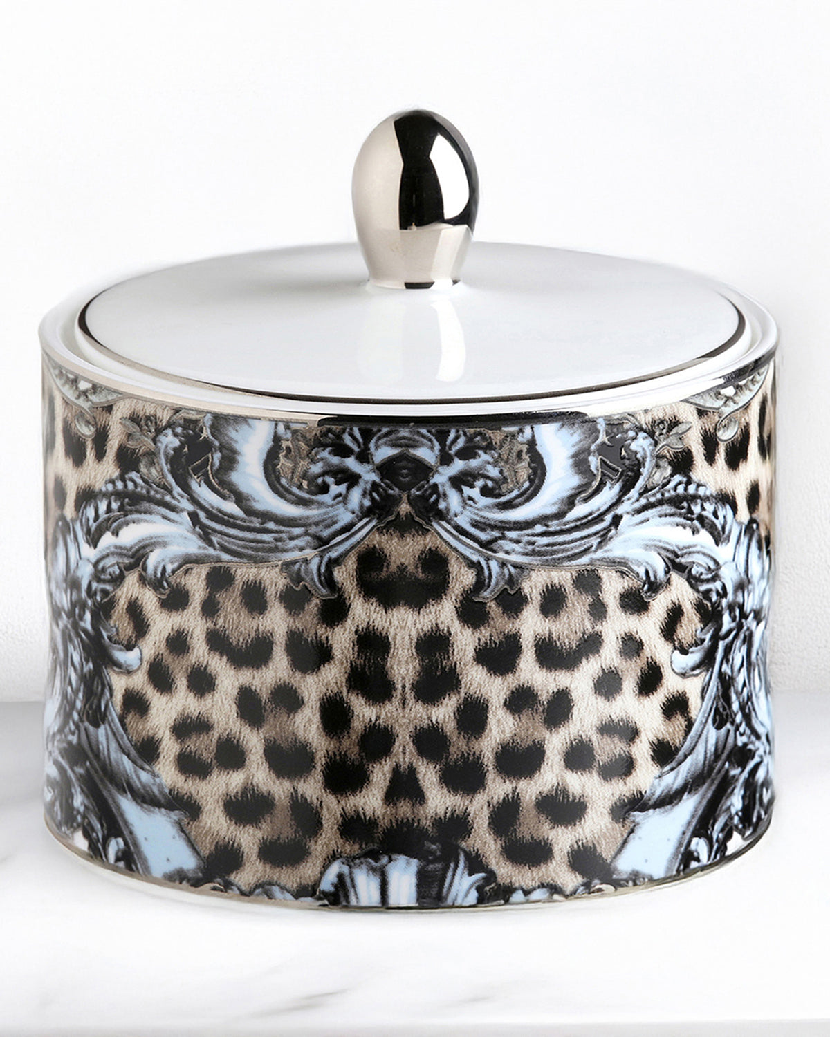Sugar Pot PALAZZO PITTI   diam. 2.5", H 3.3"