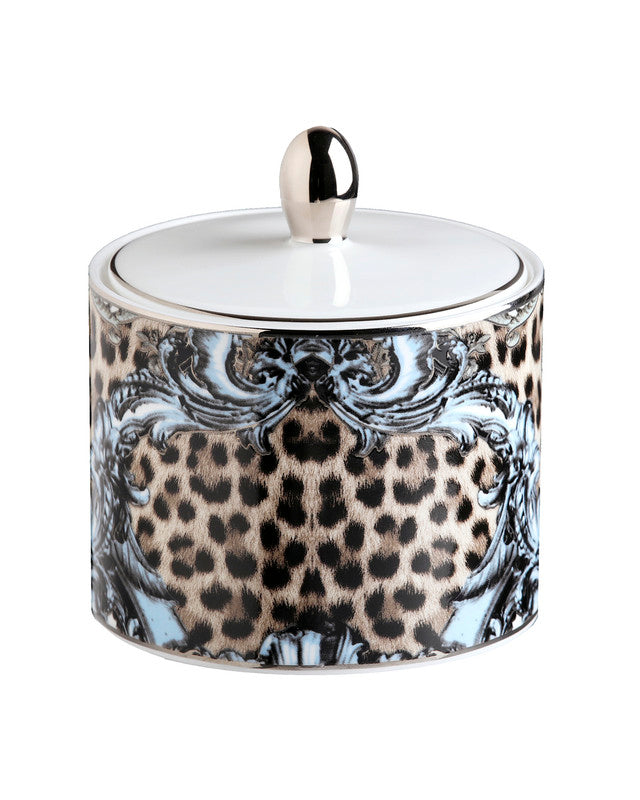 Roberto Cavalli Home Sugar Pot PALAZZO PITTI   diam. 2.5", H 3.3"