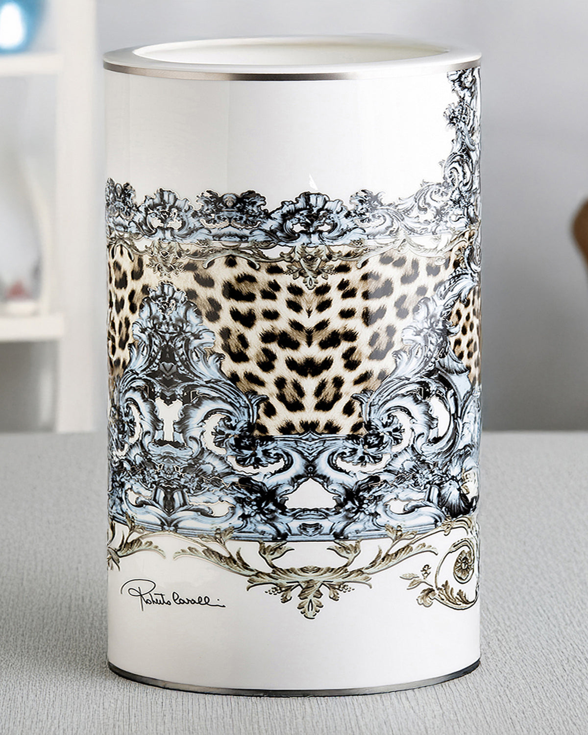 High Vase PALAZZO PITTI   diam. 6.3", H 14"