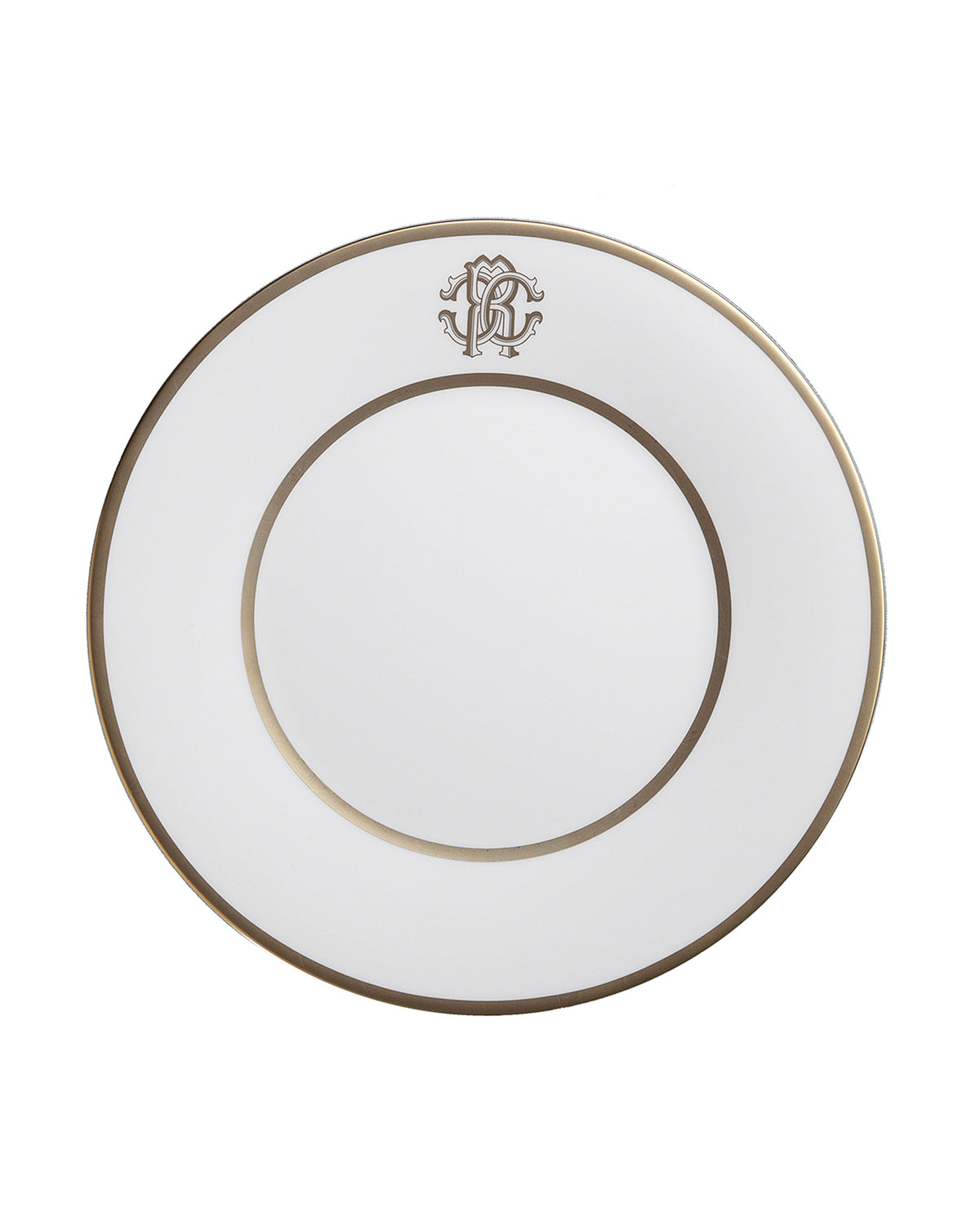 Dinner Plate SILK Set of 6 Fine Bone China Gold 24k Gold Paint