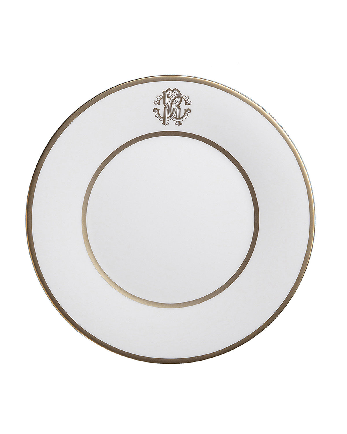 Dinner Plate SILK Set of 6 Fine Bone China Gold 24k Gold Paint