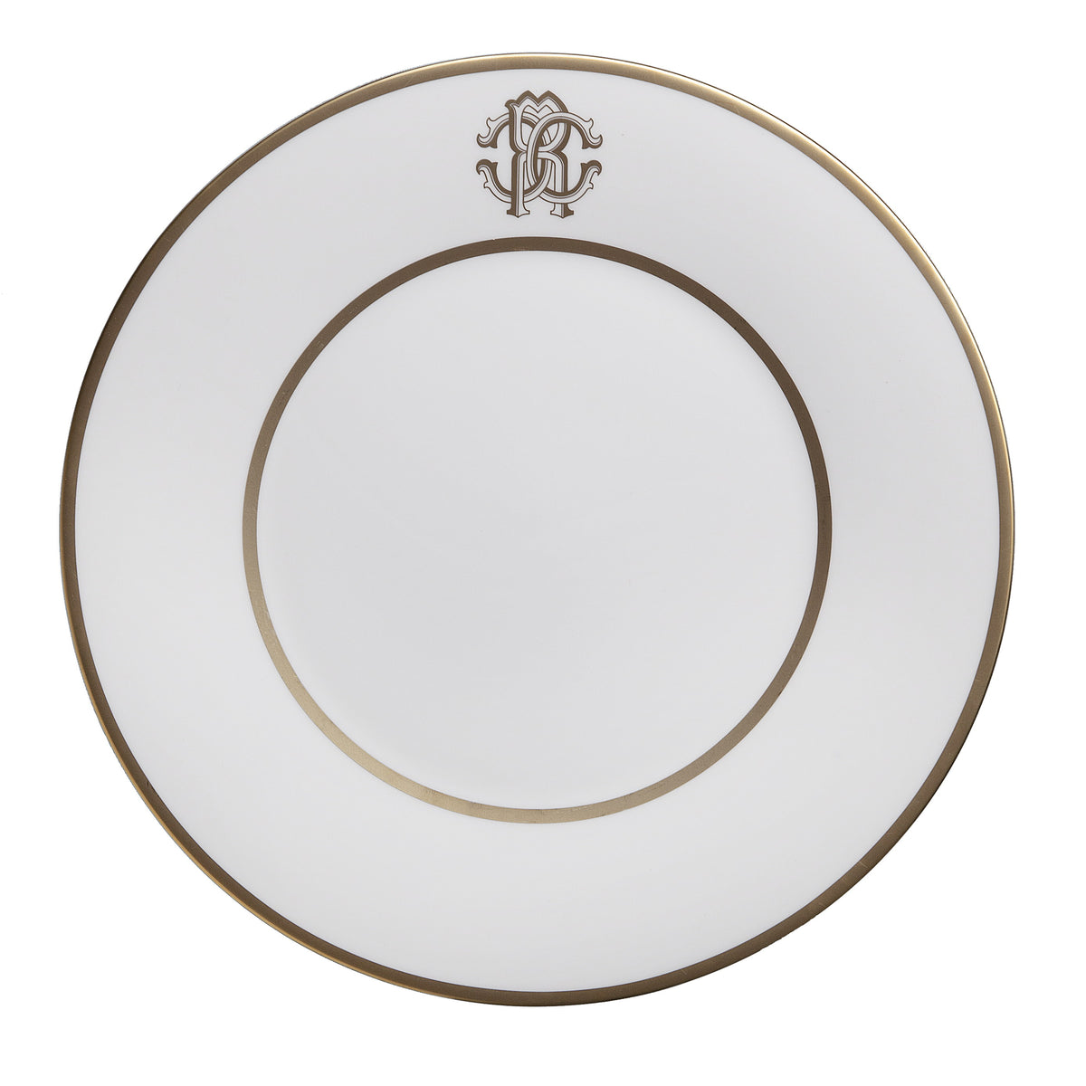 Dessert Plate SILK Set of 6 Fine Bone China Gold 24k Gold Paint