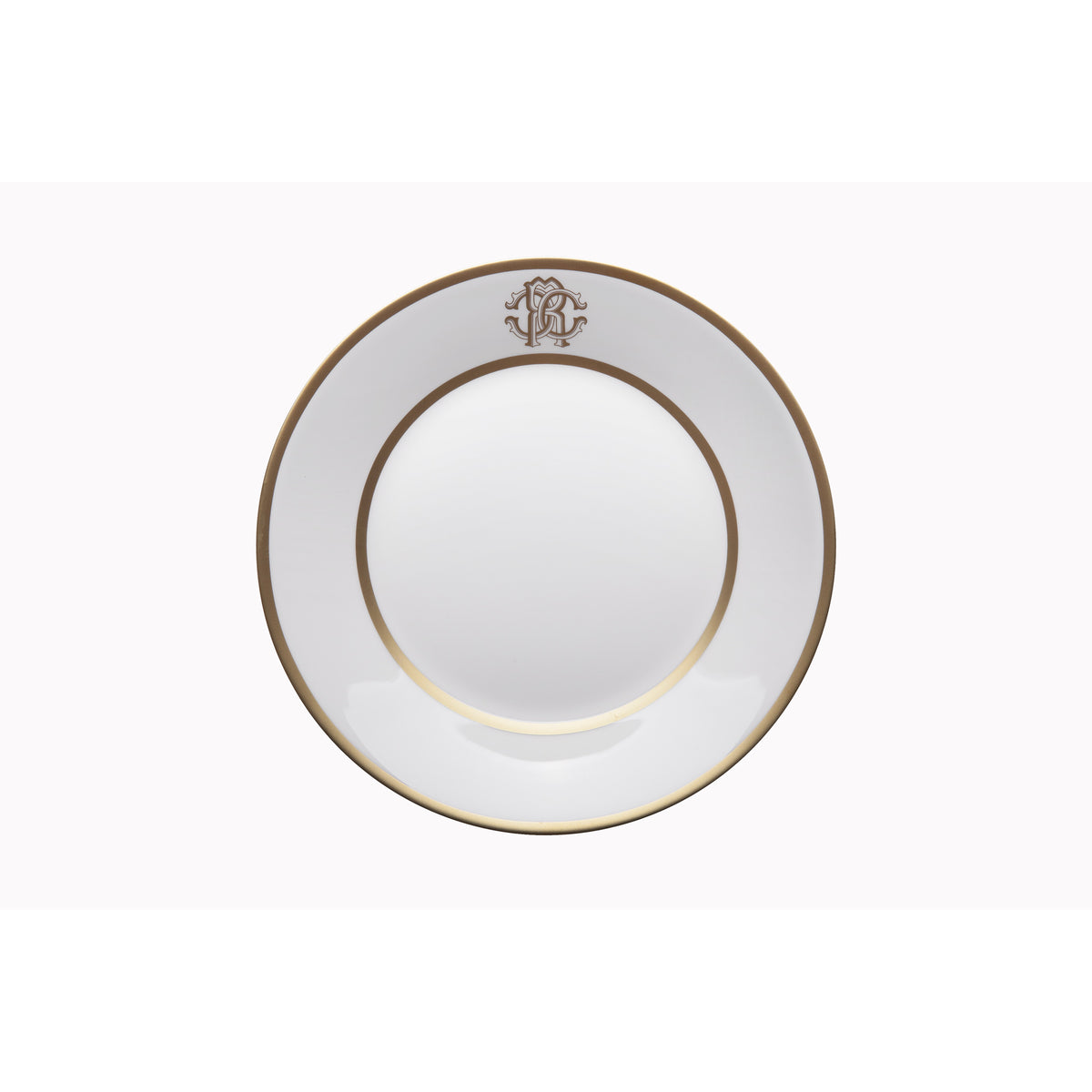 Soup Plate SILK Set of 6 Fine Bone China Gold 24k Gold Paint