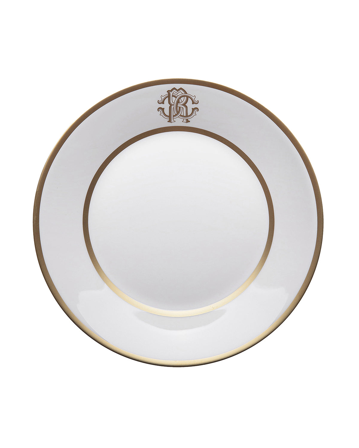 Soup Plate SILK Set of 6 Fine Bone China Gold 24k Gold Paint