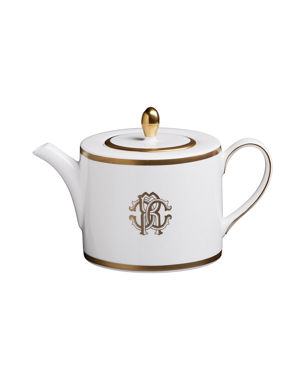 Tea Pot or Coffee Pot SILK  Gold diam. 4.75", H 4.5"