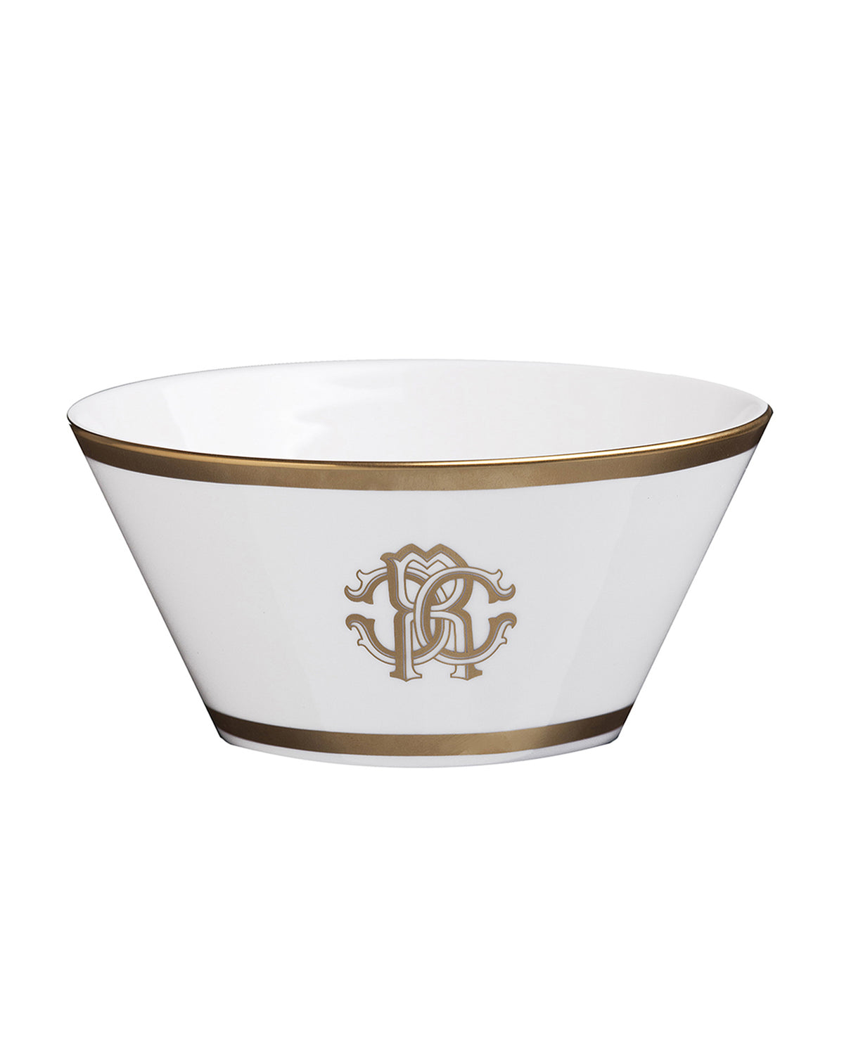 Fruit Bowl SILK Set of 6 Fine Bone China Gold 24k Gold Paint