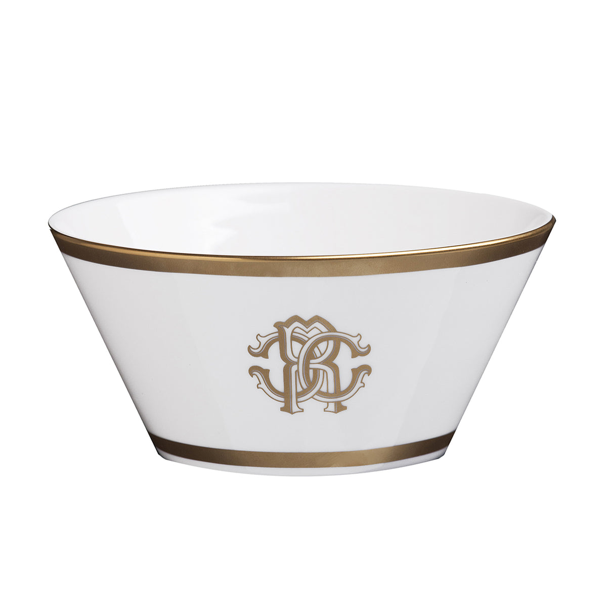 Fruit Bowl SILK Set of 6 Fine Bone China Gold 24k Gold Paint