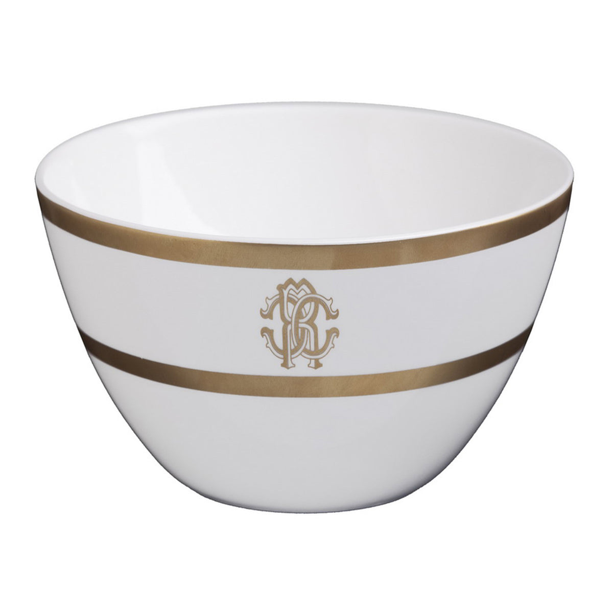 Rice Bowl SILK Set of 6 Fine Bone China Gold 24k Gold Paint