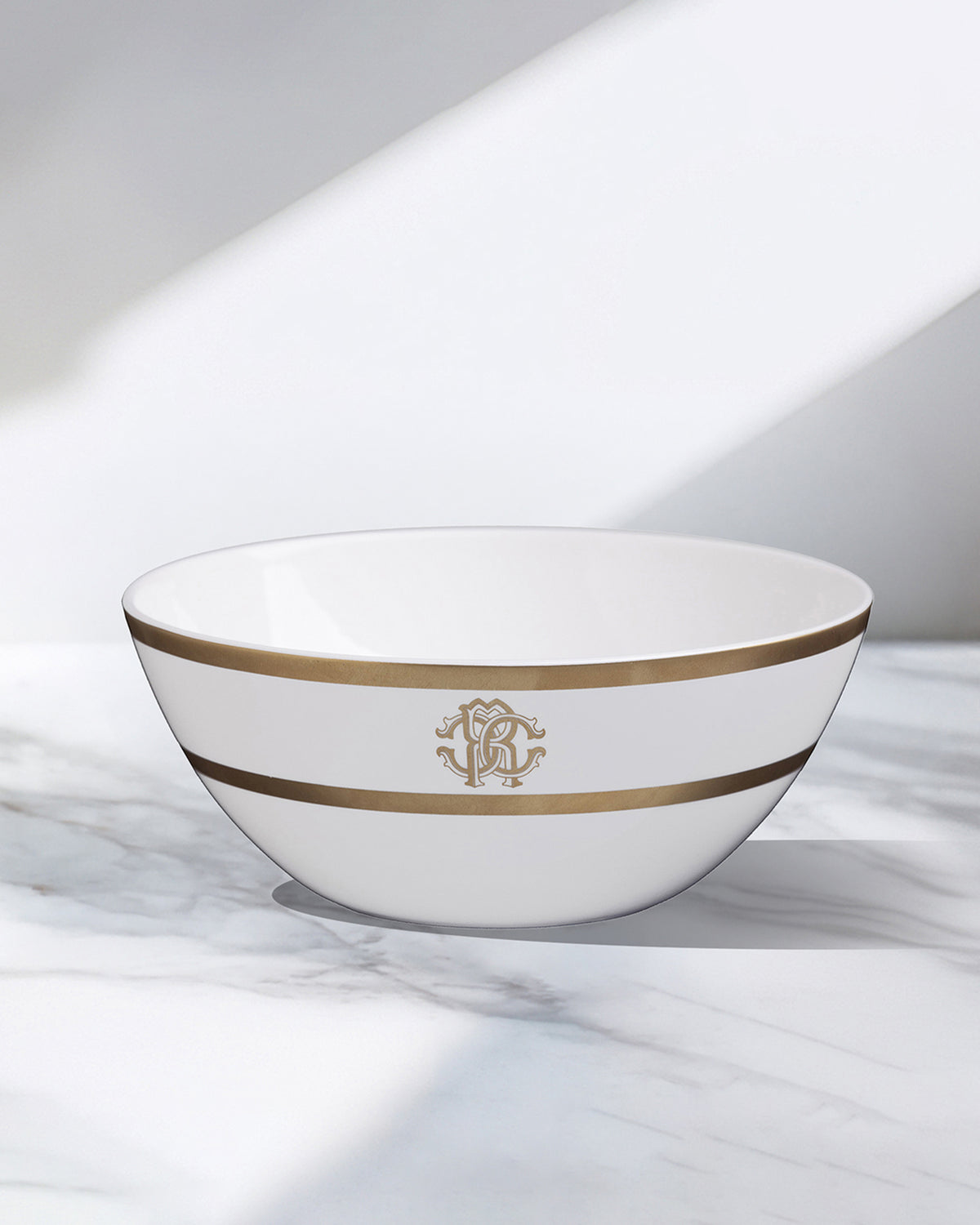 Soup Bowl SILK Set of 6 Fine Bone China Gold 24k Gold Paint