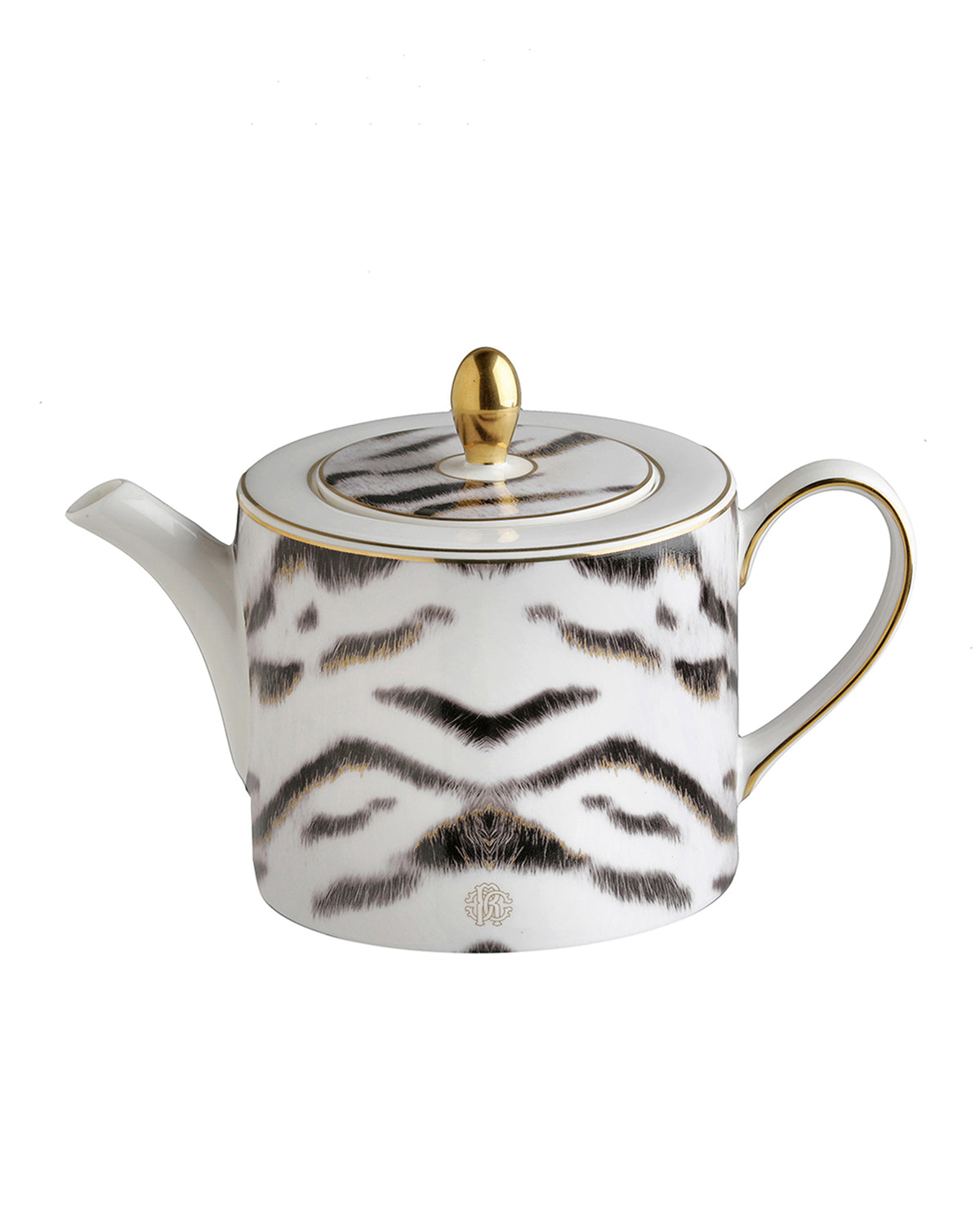 Tea Pot or Coffee Pot TIGER   diam. 4.75", H 4.5"