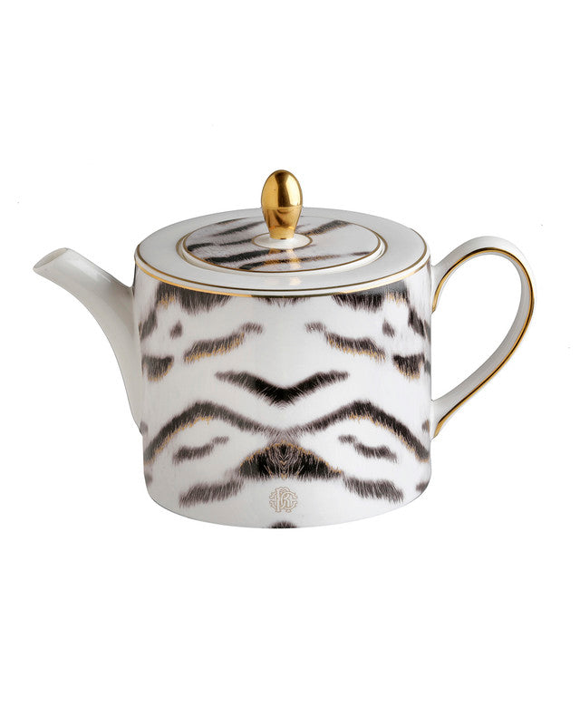 Tea Pot or Coffee Pot TIGER   diam. 4.75", H 4.5"